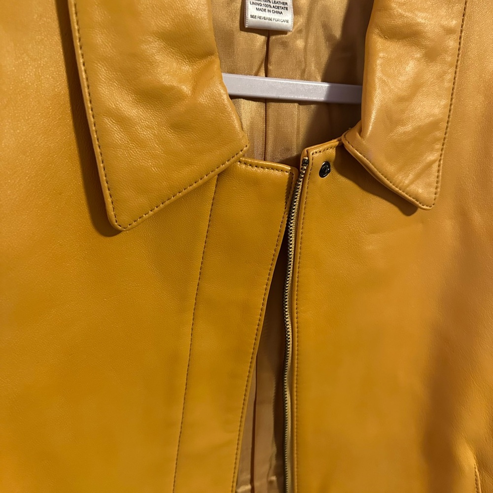 Pendleton Mustard Leather Jacket - image 2